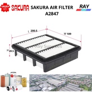 SAKURA AIR FILTER A-2847 A2847 28113-2H000 HYUNDAI ( I 30) AVANTE 2007