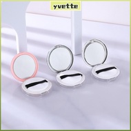 YVE Powder Box, 5g Empty Makeup Jar, Portable with Mirror Plastic Ultra-thin Cosmetics Container Tra