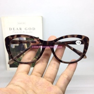 DR830 Women's Reading Glasses +1.00 to +3.00 Cat Eye Model Leopard Color