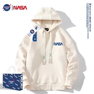 เสื้อแจ็คเก็ต NASA Hoodie Men's Ins Loose  NASA HOOdie Men's ins loose clothing coat Dark grey 2XL