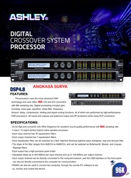 Speaker Management DLMS ASHLEY DSP4.8 / DSP 4.8 ORIGINAL 4 input 8 output