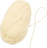 AERZETIX - C76053 - Ball of Knitting Yarn 50 g - Colour Milk White - 100% Wool - Hook Needles Manufa