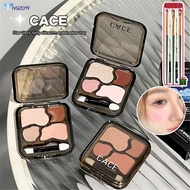CACE Eye Shadow Plate Four-color Multi-use Blush Eye Shadow Easy To Apply Waterproof Cosmetics ivy20