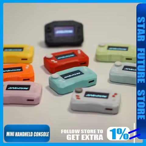 DIY Portable Mini Handheld Gaming Console 1.3-inch Compatible with Arduboy FX in Over 400 Games, Rea