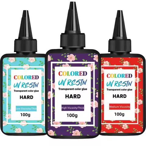 100g Medium Low High Viscosity UV Resin Glue, rigid ultraviolet transparent UV resin, fast curing UV