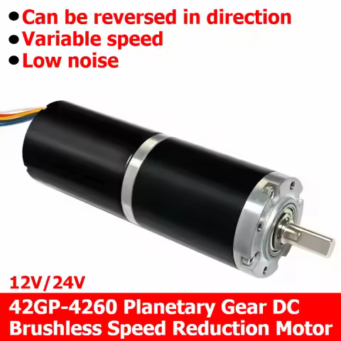 42GP-4260 Miniature Direct-Flow Planetary Brushless Speed Reduction Motor 12V 24V Adjustable Speed H