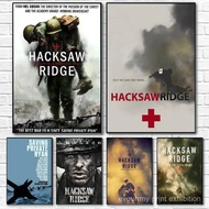 Retro War Movie H-Hacksaw Ridge Poster Canvas painting poster with prints Home bedroom living room d