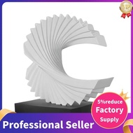 Wave Sculpture, Resin Home Decor Art, Modern Funky Wave Sea Ornament, Abstract Statues, White