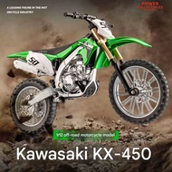 1:12 Kawasaki KX - 450 Off - Road Motorcycle Alloy Model  BT506