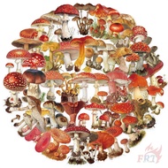 ❀ Cartoon Mushrooms Series 02 PET Stickers ❀ 50Pcs/Set DIY Fashion Waterproof Kids Rewards Stickers