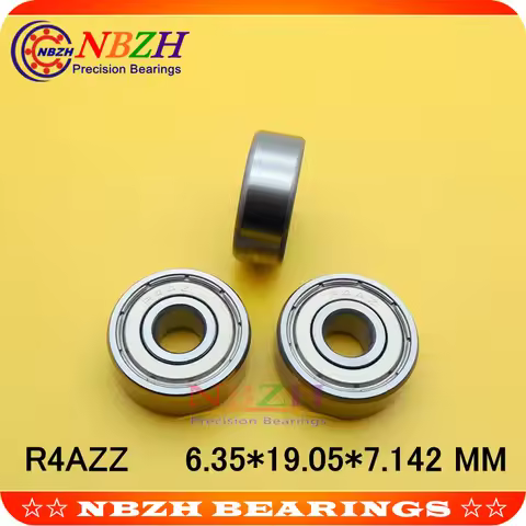 10 PCS NBZH R4AZZ R4ARS R4A-2Z R4A-2RS 2RZ Deep Groove Ball Bearings 6.35*19.05*7.142mm 1/4" X 3/4" 