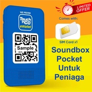 TNG ewallet Soundbox Pocket ( TnG Merchant Peniaga) Touch 'n Go sound box