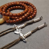 [Counter] About 5mm Sterling Silver Note Beads Rosary Beads Counter Side Hanging with Vajra and Kniv