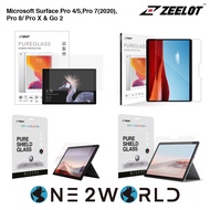 ZEELOT PureGlass 2.5D Clear Tempered Glass Screen Protector for Microsoft Surface Pro 4/5, Pro 7(2020), Pro 8/ Pro &amp; Go