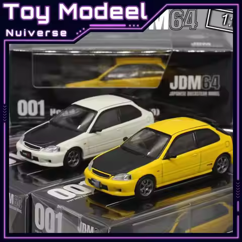 JDM64 Honda Civic Type R JDM EK9 1:64 High Detail High Precision Simulation Diecast Alloy Collectibl