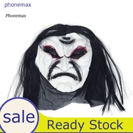 <COD> Halloween Scary Zombie with Black Hair Ghost Mask Breathable Haunted House Prop