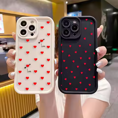 Cute Love Heart Phone Case For OPPO RENO 15 15F F31 2F 2Z 5 5F 6 7 7Z 8 8Z 8T 10 11 11F 12 12F 13 13