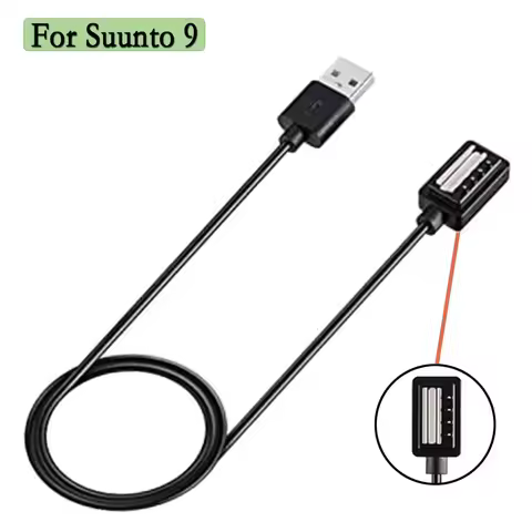 USB charger for Suunto Spartan Sport Wrist HR Ultra For Suunto 9 baro D5 USB Charging Cable Dock Cra