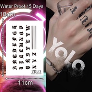 YOLO MAGIC TATTOO Y-008 Lasts To 2 Weeks Tattoo Sticker Waterproof Long Lasting Temporary