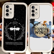 H81 Fourth Wing White Casing for Samsung A04s A36 A14 A05S A56 A35 A34 A24 S25 Ultra A15 A54 A55 A25