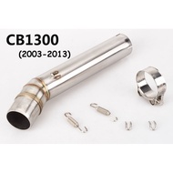 Hot Sale Motorcycle Modified CB1300 Exhaust Pipe CB1300 Stainless Steel Middle Section Connection Pi