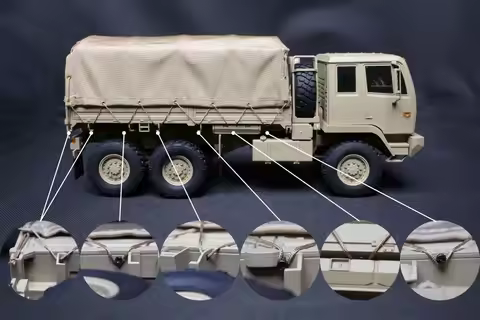 Orlando Hunter Model Mx0061 Rc Army Truck Simulation Roof Tent M02 Accessories Diy Assembly