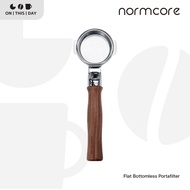 NORMCORE Flat Bottomless Portafilter Coffee Brewing Handle Size 54/58 mm.