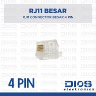 Large 4-PIN RJ11 Telephone Connector Telephone Connector/