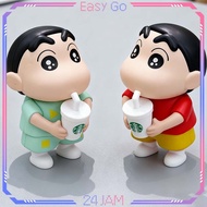 CAHAYA Crayon Shinchan Toy Light Transmitter Crayon Shinchan Figure Decorative Gift Shinchan Figure