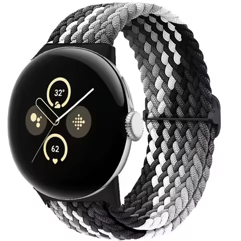 Braided Solo loop for Google pixel 2 band Accessories Smartwatch Elastic Adjustable Nylon band belt 