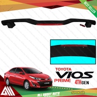Toyota Vios Gen 4 2019 2020 2021 Rear Trunk Spoiler With Brake Light (Matte Black)