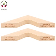2 Pcs Book Page Holder Comfortable Wood Page Holder for Reading Portable Book Opener Holder Versatil