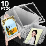 SLXC-10PCS Hard PC Card Holder - for Game Sports Animation Star Photo Card - Transparent Cards Prote