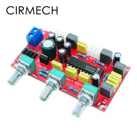 CIRMECH LM1036 OP-AMP HIFI Amplifier Preamplifier Volume Tone EQ Control Board DIY KIT and finished