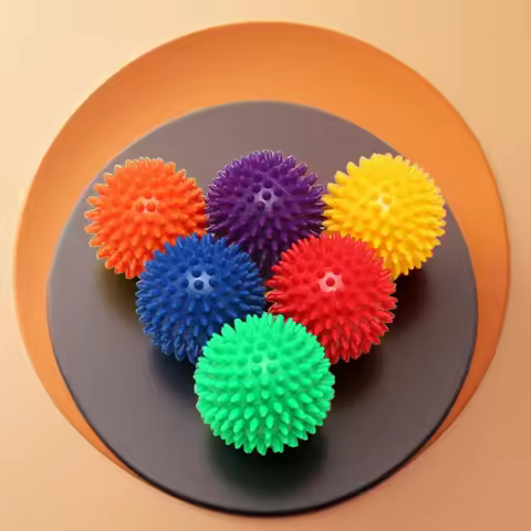 7cm Fitness Physiotherapy PVC Ball Hard Spiked Massage Ball Relieve Plantar Fasciitis Portable Equip