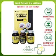 Viên uống ăn ngủ ngon Vshine hộp 3 lọ 30 viên -Hỗ trợ bồi bổ cơ thể tăng cường tiêu hóa giúp ăn ngon