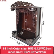 Wooden material Hindu Buddha statue prayers altar prayers cabinet