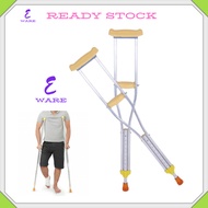 Ultra-Light Weight Underarm Cane  /Arm Support Adjustable Height / Axillary Crutch / Topang Kaki / T