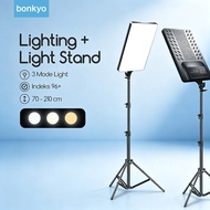 Bonkyo Led Photo Lights Lighting Lights Spotlight Studio Lighting + Tripod Content Lights Studio Lig