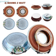 GREATMY 1Pcs Stereo Speaker, 4R 3W 8R 3W Vbro Mini Speaker, Durable 4/8Ohms 3 Watt 27mm Resonance Vi