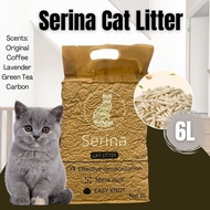 Serina Cat Litter Tofu Cat Litter Bentonite Flushable Cat Litter Deodorizer 6L pet
