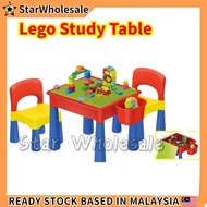 Multi Function Toy Kids Lego Study Table Building Blocks Study Drawing Lego Duplo Table & Kids Desk