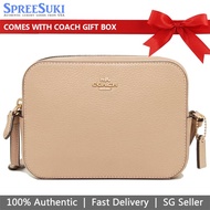 Coach Handbag In Gift Box Crossbody Bag Mini Camera Bag Taupe Beige # 87734