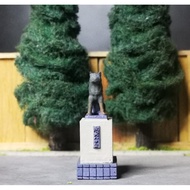 Hachiko Statue Miniature Diorama Statue Diecast Unpainted