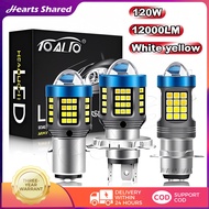 120W H4 LED light for motorcycle 360 Super Bright Mini Driving Light H4 H6 T19 P15D Headligh