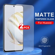 2pcs Matte Frosted Tempered Glass for Huawei P20 Pro P30 Lite P40 Nova 3 3i 5T 7i 7 SE 8i 8X Y7 Pro Y9 Prime Y7A Y7P Y5P Y6P Y6s Y9s phone Screen Protector Film Anti-Fingerprint