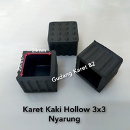 Karet Kaki Hollow 3x3 Nyarung Karet Kaki Meja Rak Kursi Besi Hollow