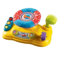Vtech Around Town Baby Driver ของเล่น รูปพวงมาลัยรถ เสมือนจริง ที่มาพร้อม แตรรถ และ แสงไฟกระพริบ