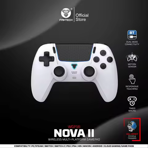 FANTECH NOVA II WGP16 Wireless controller Hall Joystick and Effect Trigger Built-in Speaker for PS4 