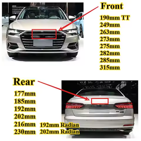 Car 4 Ring LOGO Hood Front Bonnet Grill Rear Trunk Emblem Logo Badge Sticker Decal For Audi A1 A3 A4